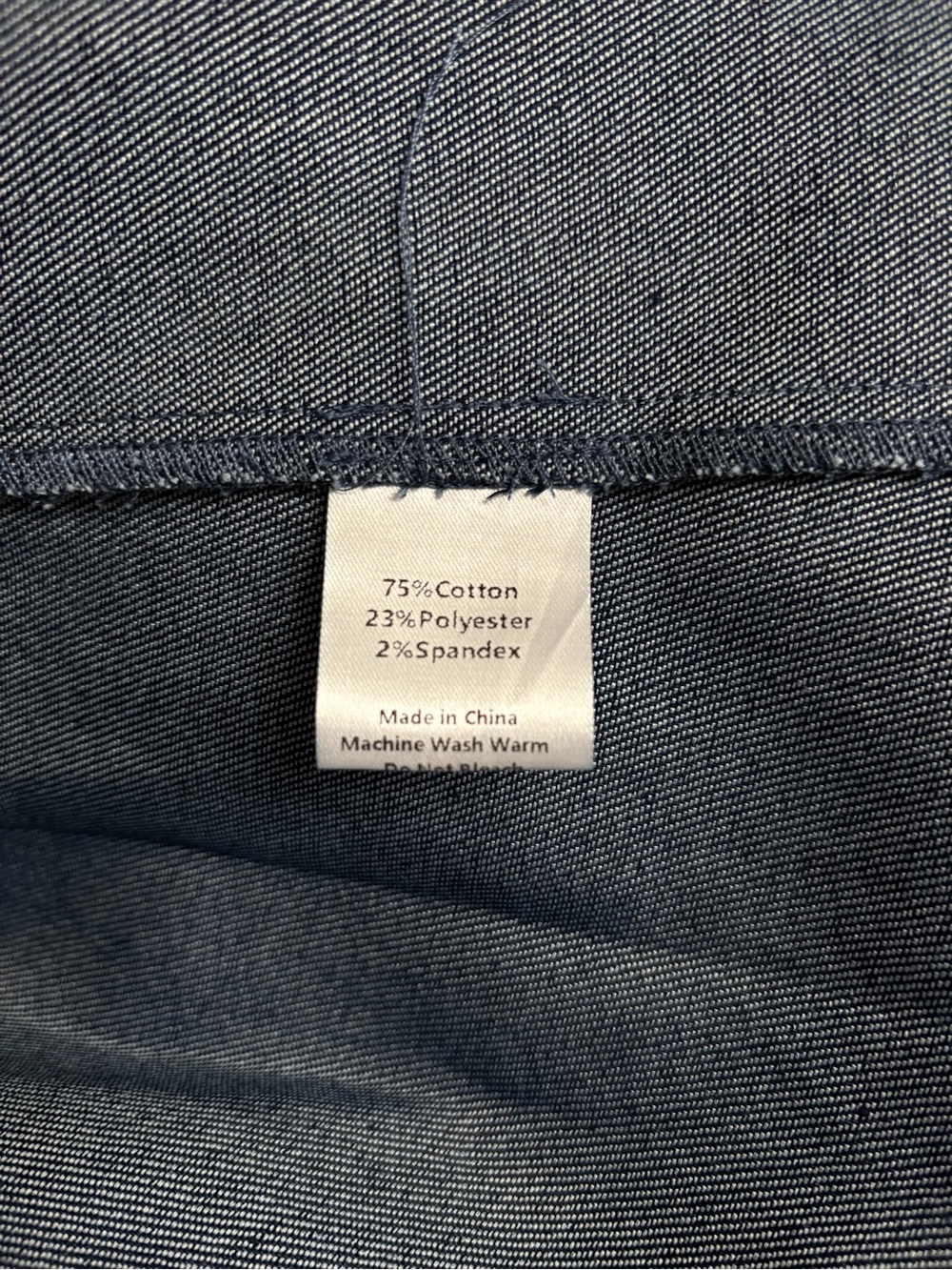Petal & Pup Callum Denim Midi Dress Blue A-Line Pockets Contrast Stitch Medium - Picture 14 of 14
